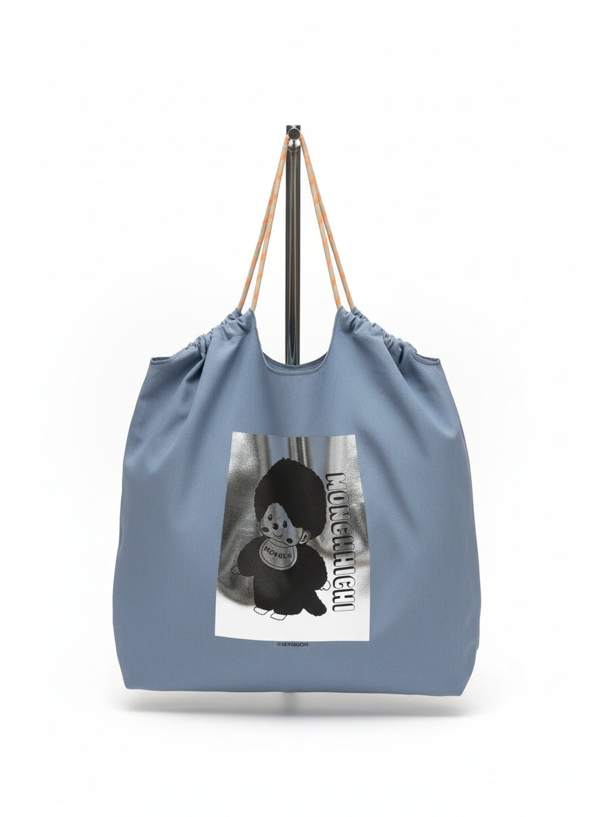 モンチッチ 箔プリントバッグ