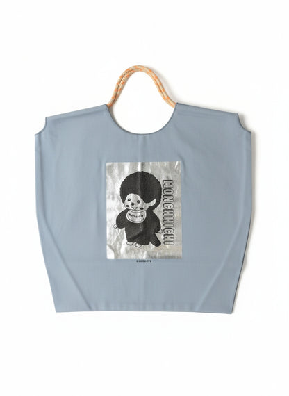 モンチッチ 箔プリントバッグ