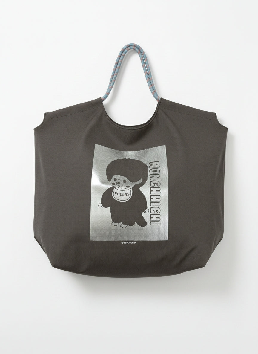 モンチッチ 箔プリントバッグ