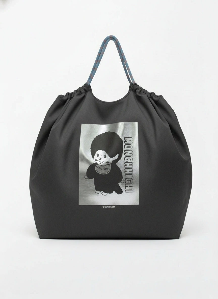 モンチッチ 箔プリントバッグ