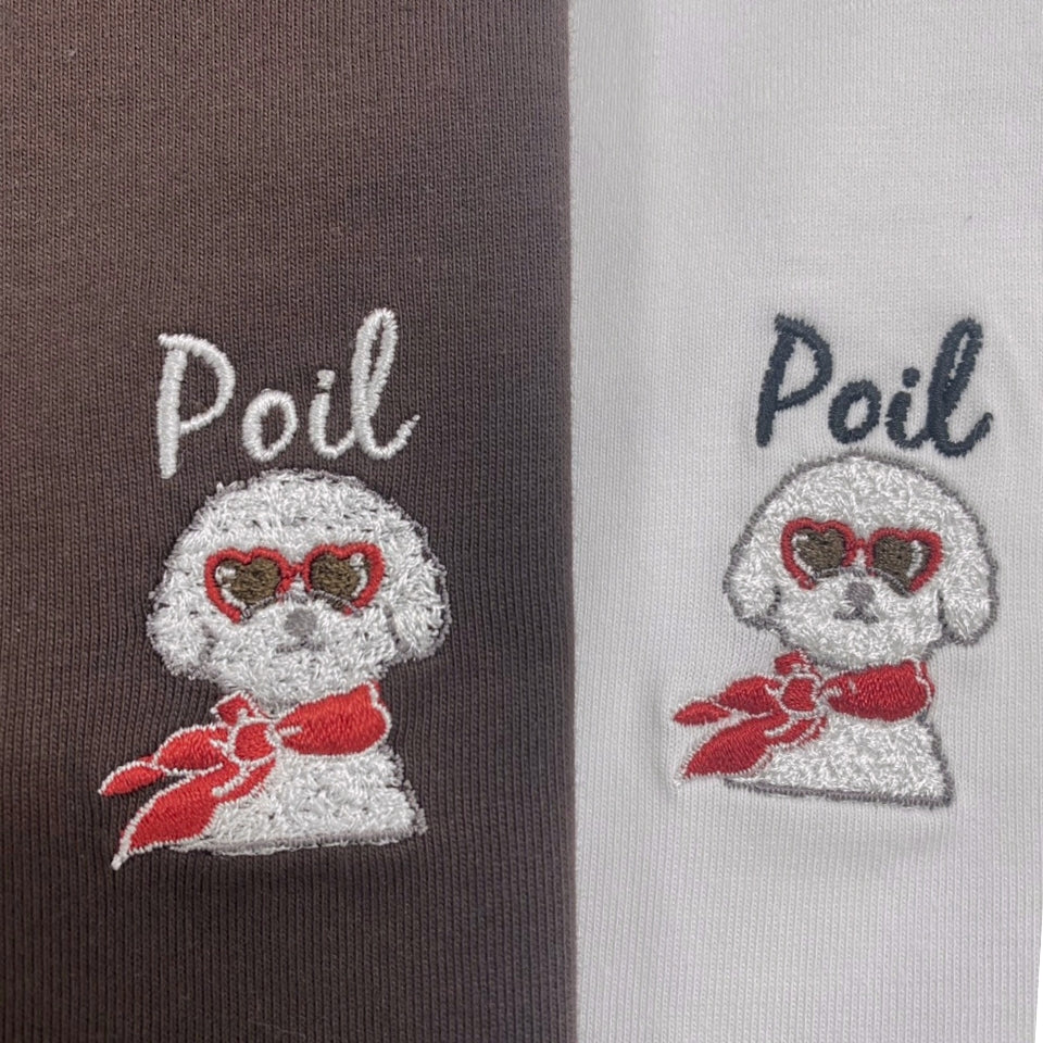 【新作商品】ハートサングラスワンポイント刺繍Tシャツ