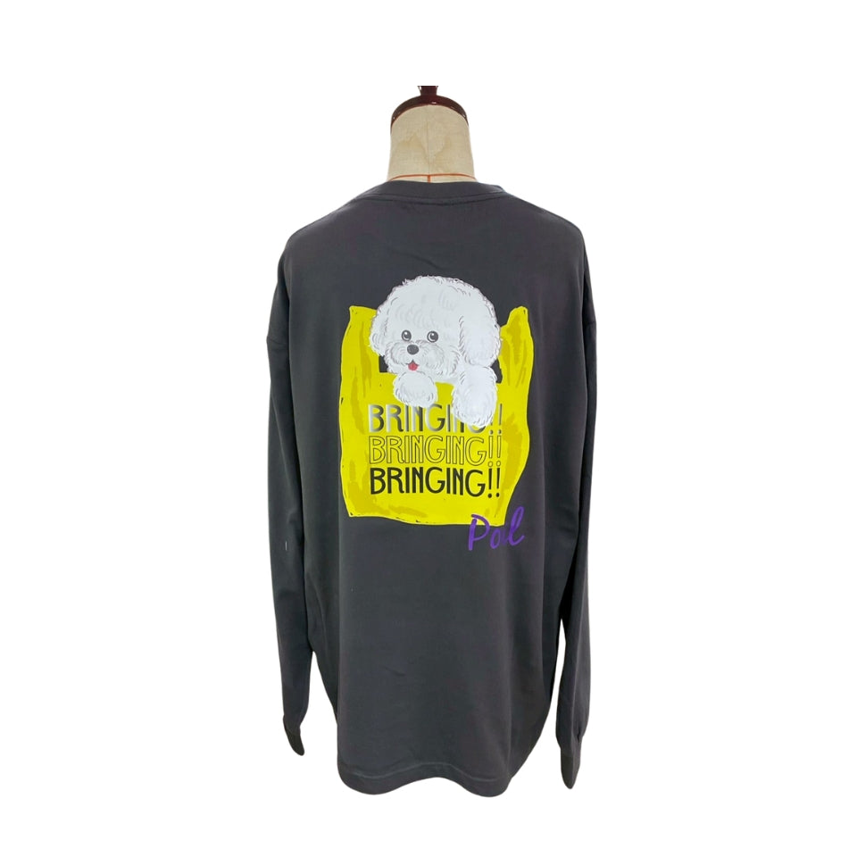 【新作商品】BAG IN BICHON long sleeve Tシャツ