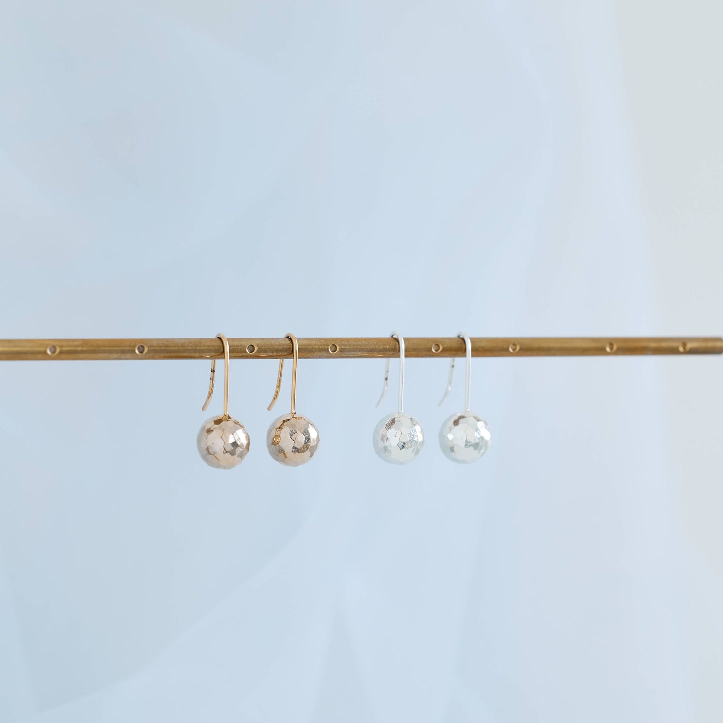 Mirror ball pierce / earring