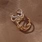 【先行予約受注商品】Interlaced lines ear cuff