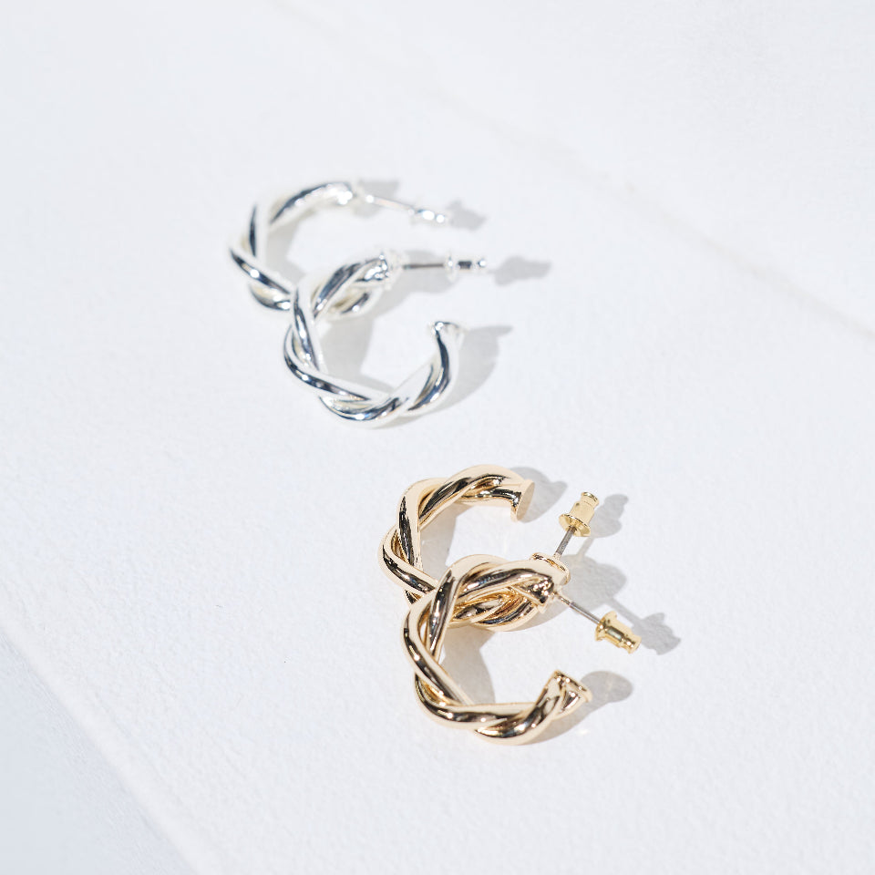 【先行予約受注商品】Curled hoop pierce