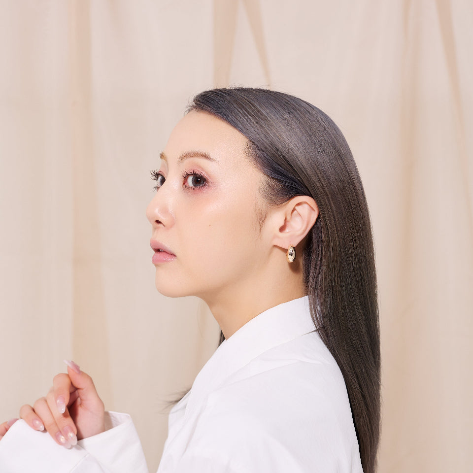 【先行予約受注商品】Crescent moon pierce