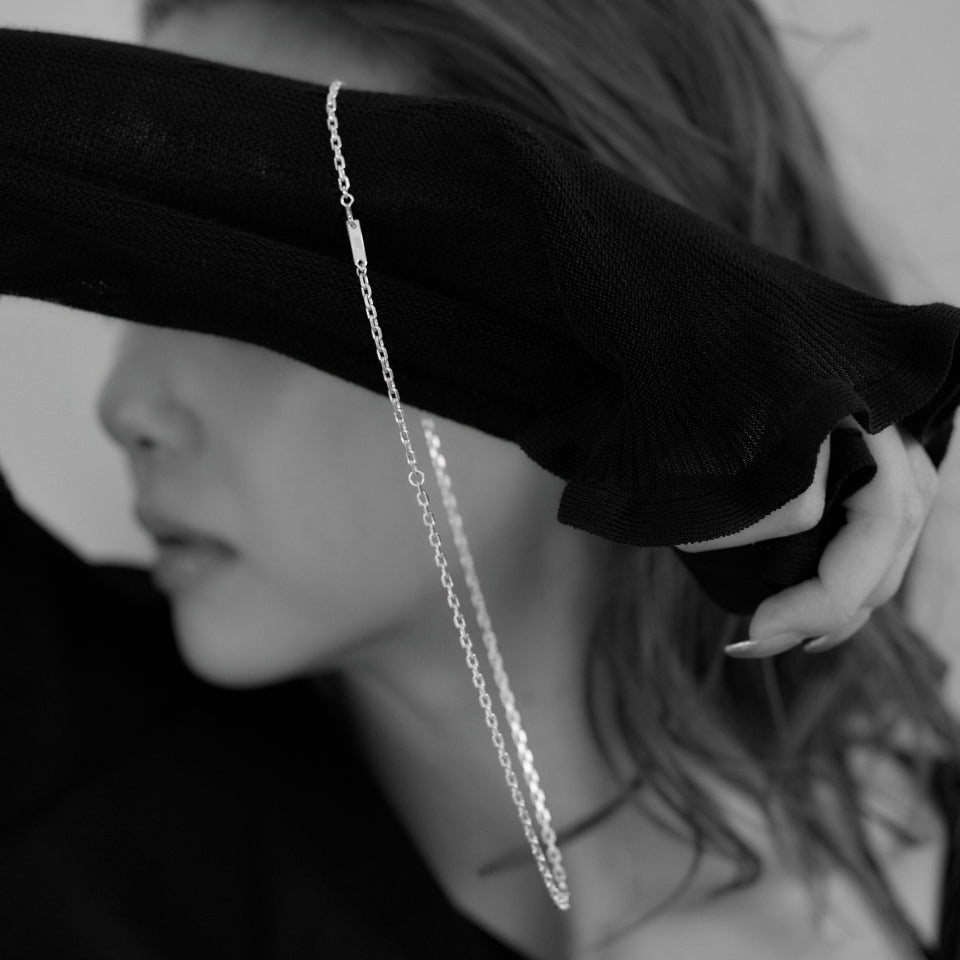 【先行予約受注商品】【Silver925】 Simple chain necklace