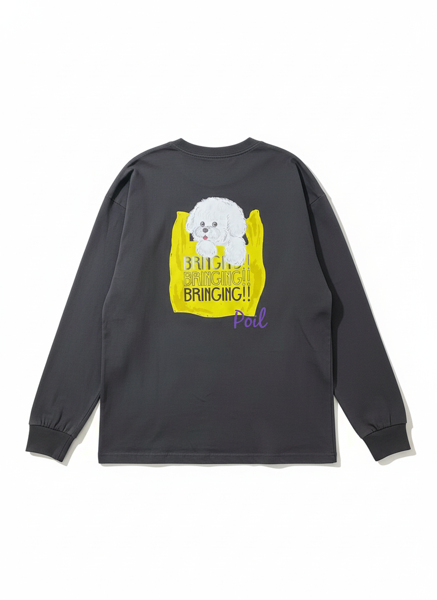 【新作商品】BAG IN BICHON long sleeve Tシャツ