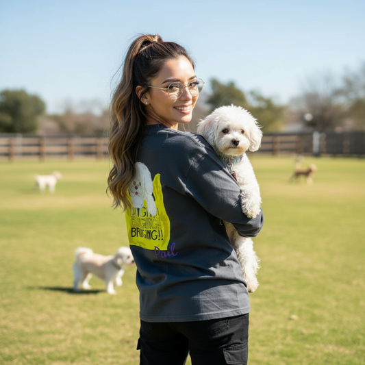 【新作商品】BAG IN BICHON long sleeve Tシャツ