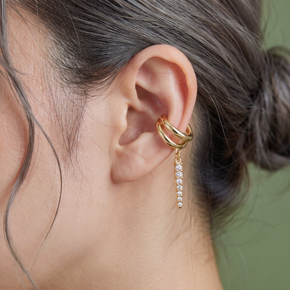 【先行予約受注商品】Zirconia pointed ear cuff