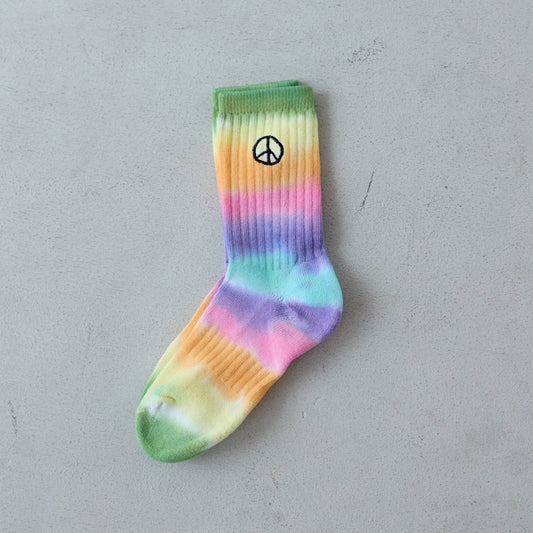 PEACE TIE DYE SOCKS　mix