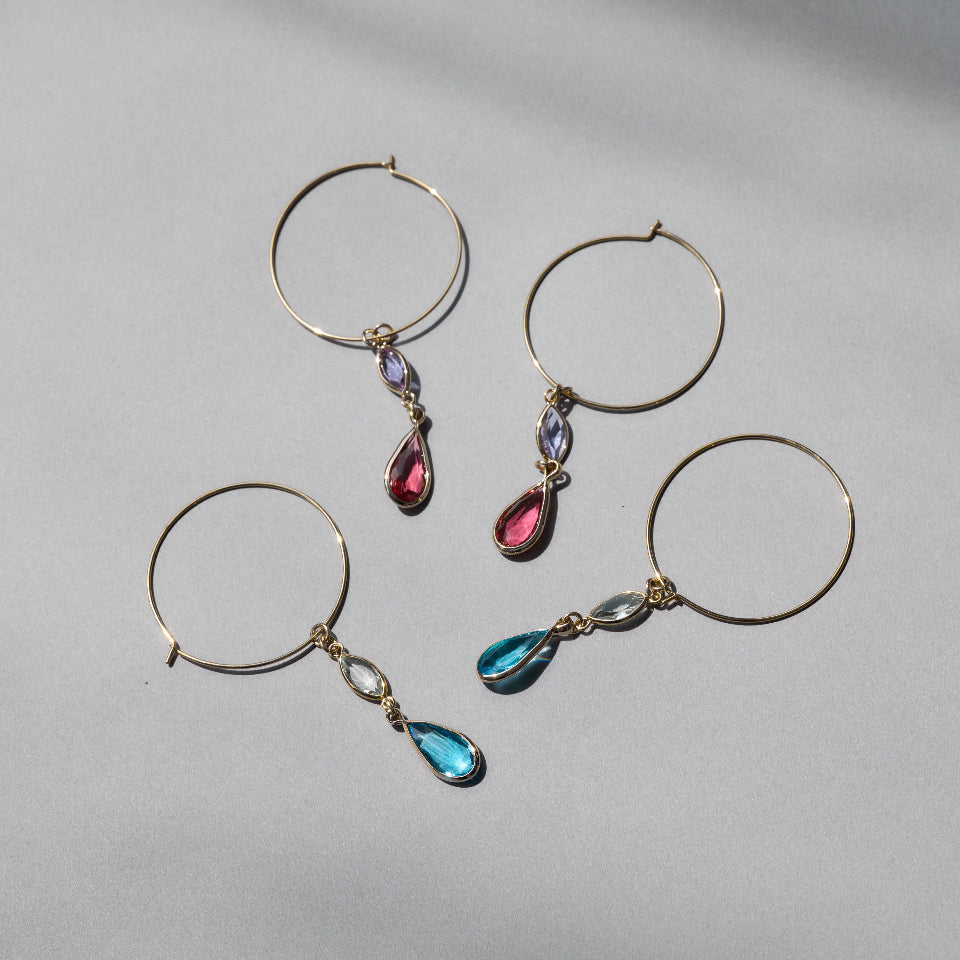 【先行予約受注商品】Glass drop pierce / earring