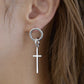【先行予約受注商品】Cross drop pierce / earring