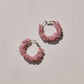 Power stone volume pierce / earring