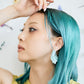 Power stone volume pierce / earring