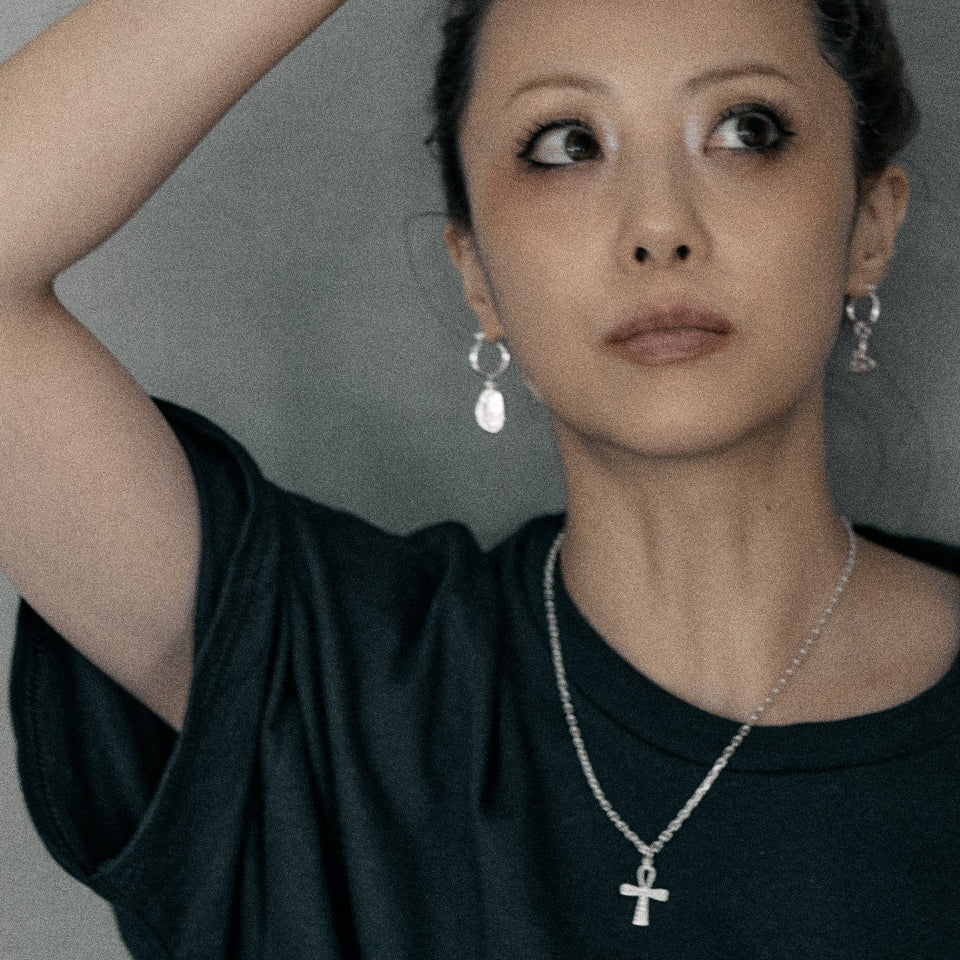 【先行予約受注商品】【Silver925】 Nuance line cross charm