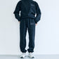 【先行予約受注商品】Solid black sweat  pants (Black)