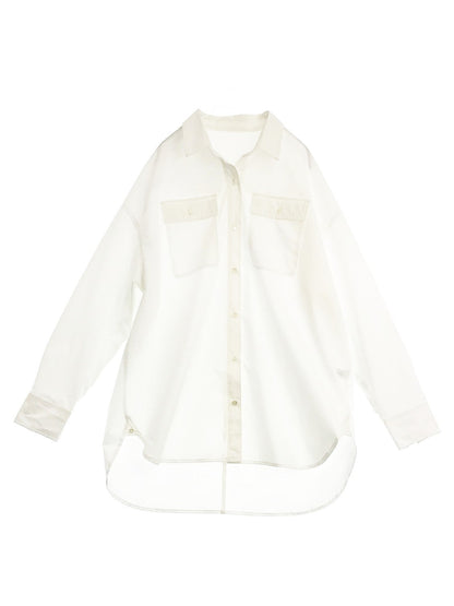 撥水オーバーサイズ２WAYシャツ　8171‐002‐152