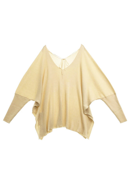 Eco Feel リブニットポンチョ　8171-004-161