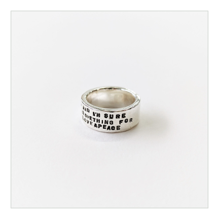 Recycle Silver 925 Ring-2th anniversary -