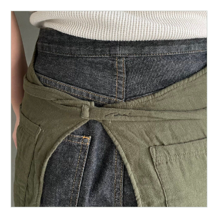 asebi pocketable apron/Khaki