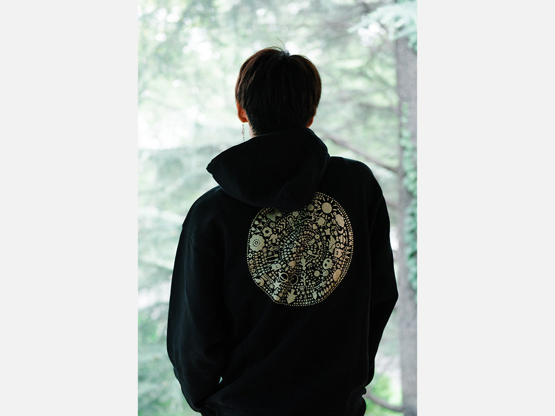 goen°柄シリーズ Black goen° Hoodie（黒） パーカー – we hub online