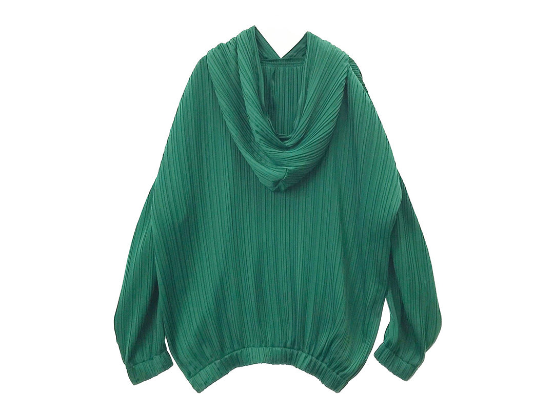 goen° Pleats hoodie green