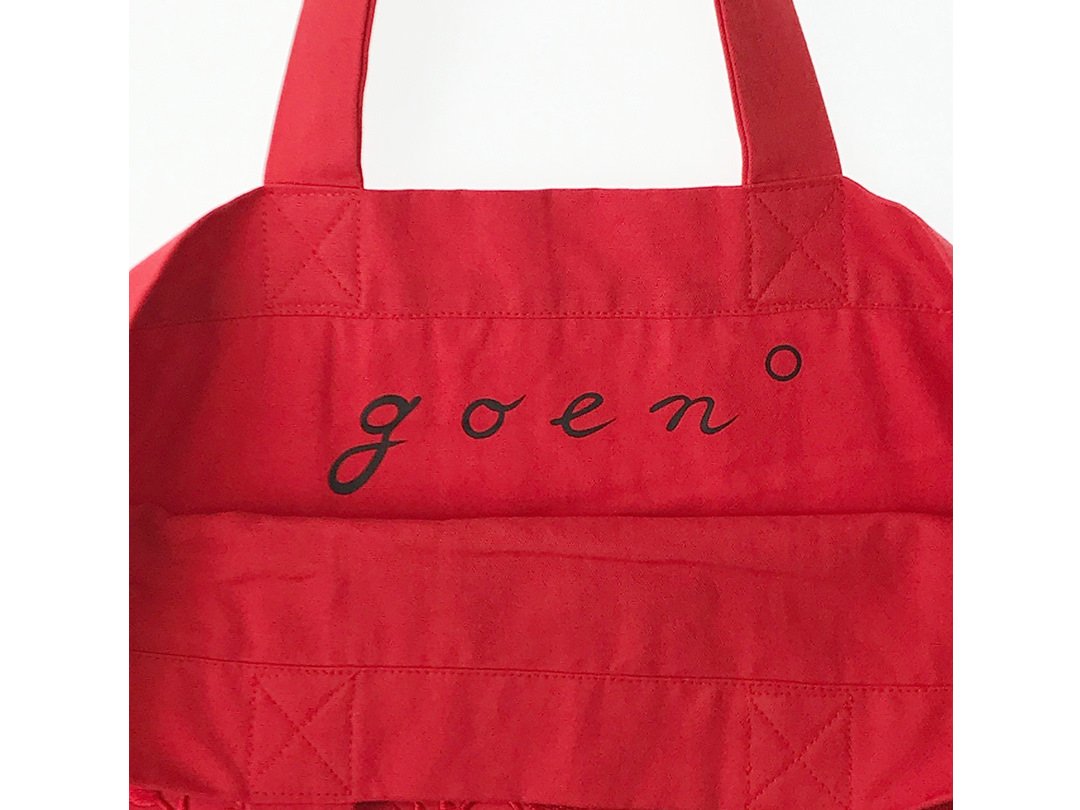 with goen°Tote bag (Pure red)