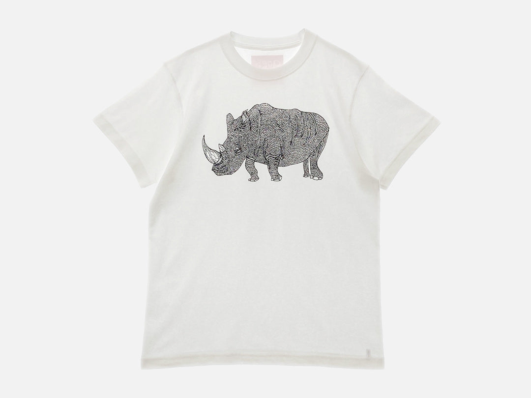 Anne T-shirts Rhino（White）