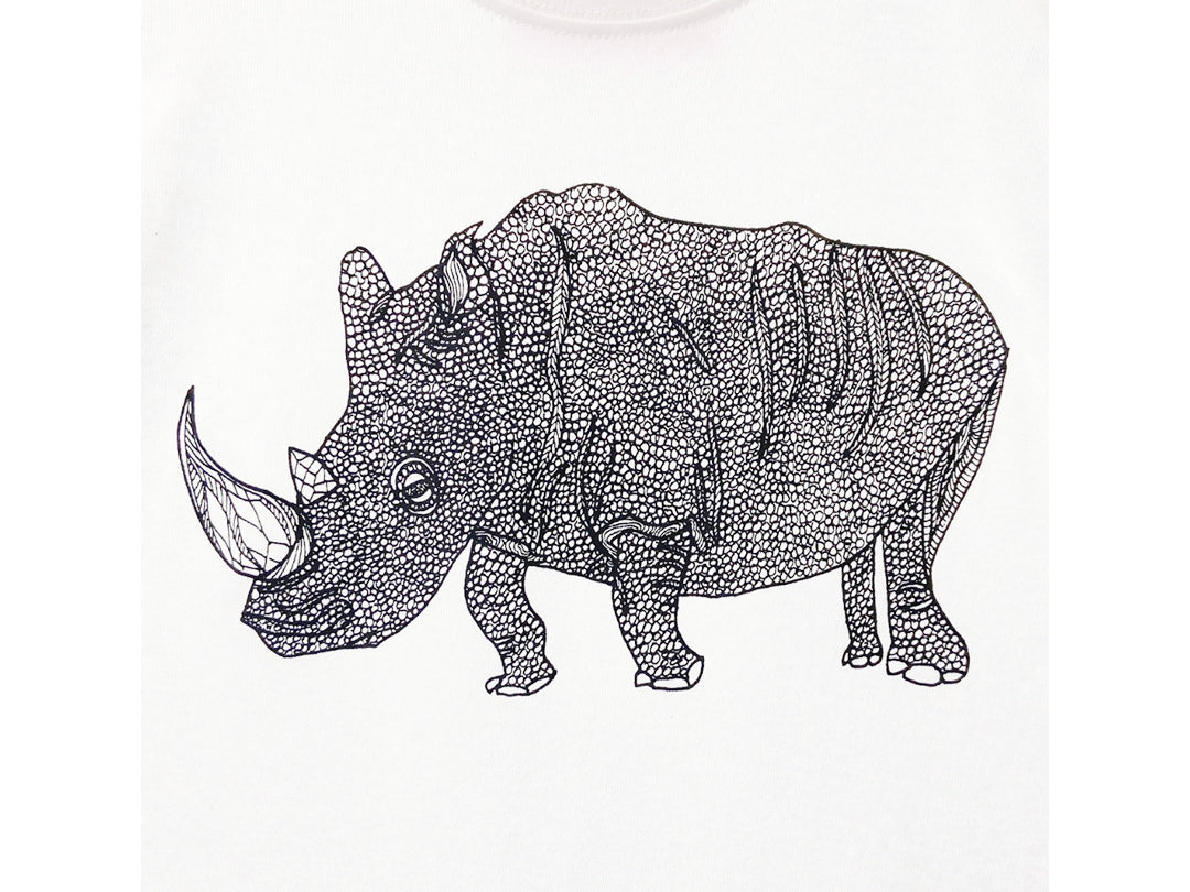 Anne T-shirts Rhino（White）